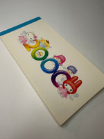 Sanrio 2000 Vintage Sanrio Characters Rare Long Memo Pad