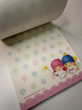 Sanrio 1999 Vintage Little Twin Stars Rare Square Memo Pad