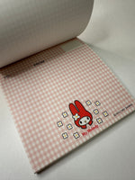 Sanrio 1997 Vintage My Melody Rare Square Fax Memo Pad