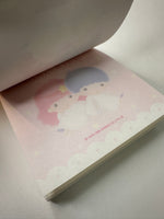 Sanrio 1998 Vintage Little Twin Stars Rare Square Memo Pad