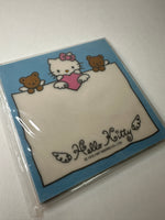 Sanrio 1997 Vintage Hello Kitty Rare Square Memo Pad In Case
