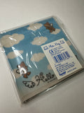 Sanrio 1997 Vintage Hello Kitty Rare Square Memo Pad In Case