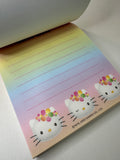 Sanrio 2000 Vintage Hello Kitty Rare Square Memo Pad