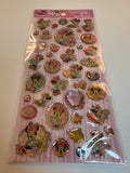 Sun Star Disney Vintage Minnie Mouse Rare PVC Sticker Sheet