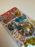 Q-Lia Vintage Merry Christmas Rare Extra 3D Water Shaker Sticker Sheet