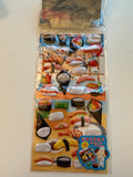 Crux Vintage Sushi Rare Puffy Sticker Sheet