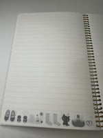 San-x 2010 Vintage Kutusita Nyanko Rare Large Spiral Notebook