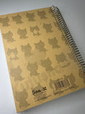 San-x 2010 Vintage Kutusita Nyanko Rare Large Spiral Notebook