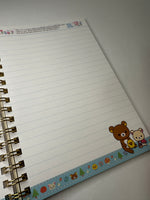 San-x 2010 Vintage Rilakkuma Rare Large Spiral Notebook