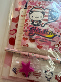 San-x Vintage 2001 Star Cutie Panda Very Rare Stationery Set