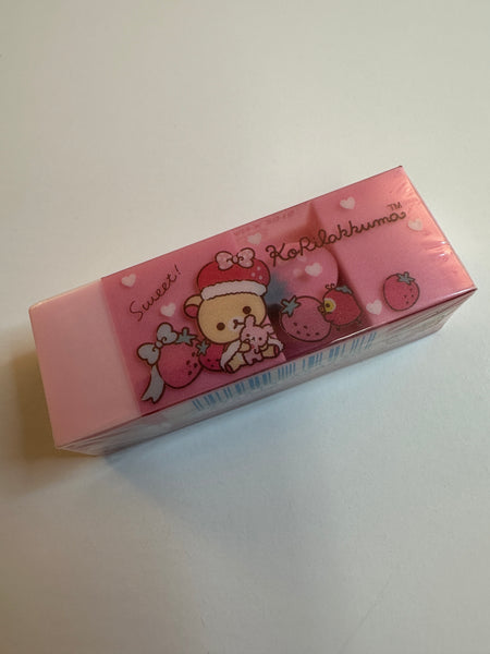 San-x 2015 Korilakkuma Strawberry Rare Eraser