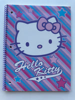 Sanrio 2005 Vintage Hello Kitty Rare Wide Ruled Spiral Notebook