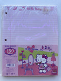 Sanrio 2007 Vintage Hello Kitty Rare Refill Wide Ruled Paper Pack