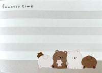 Crux Fuwatto Time Bear & Polar Bear Mini Memo Pad