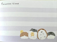 Crux Fuwatto Time Hamster & Hedgehog Mini Memo Pad