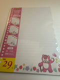 Disney Toy Story 3 Lotso Deadstock B5 Refill Paper Pack