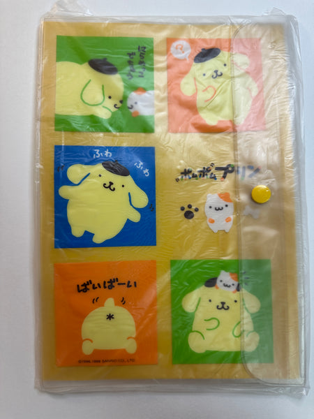 Sanrio 1998 Vintage PomPomPurin Rare B5 Vinyl Notebook