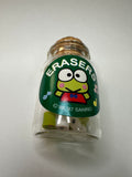 Sanrio 1997 Vintage Keroppi Rare Erasers In Jar