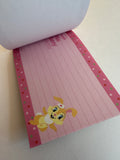 Disney Sun Star Vintage Bambi Miss Bunny Rare Medium Memo Pad