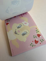 Disney Sun Star Vintage Bambi Miss Bunny Rare Medium Memo Pad