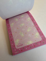 Disney Sun Star Vintage Bambi Miss Bunny Rare Medium Memo Pad