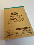 Disney Sun Star Vintage Bambi Miss Bunny Rare Medium Memo Pad