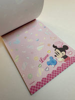 Disney Sun Star Vintage Minnie Mouse Rare Large Memo Pad