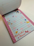 Disney Sun Star Vintage Minnie Mouse Rare Large Memo Pad