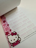 Sanrio 2010 Vintage Hello Kitty Rare Large Memo Pad