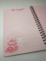 Sanrio 2006 Vintage Pandapple Rare Small Spiral Notebook