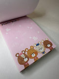 Crux Vintage Flower Bear Rare Mini Memo Pad