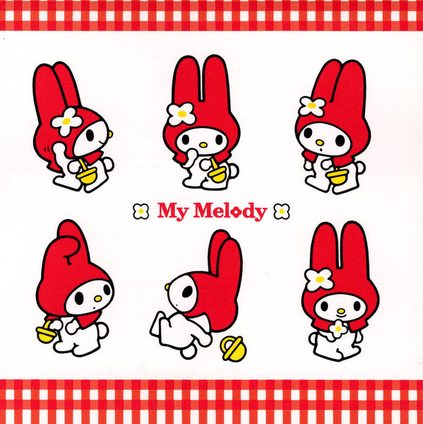 Sanrio 1997 Vintage My Melody Rare Square Fax Memo Pad