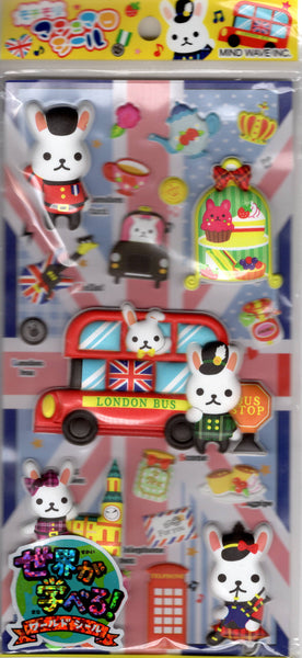 Mind Wave London Bus Puffy Sticker Sheet