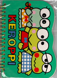 Sanrio 1997 Vintage Keroppi Rare Small Spiral Notebook