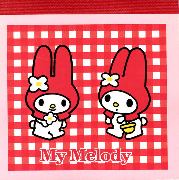 Sanrio 1997 Vintage My Melody Rare Square Memo Pad