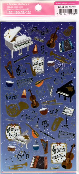 Kamio Vintage Stardust Melody Rare Textured Sticker Sheet