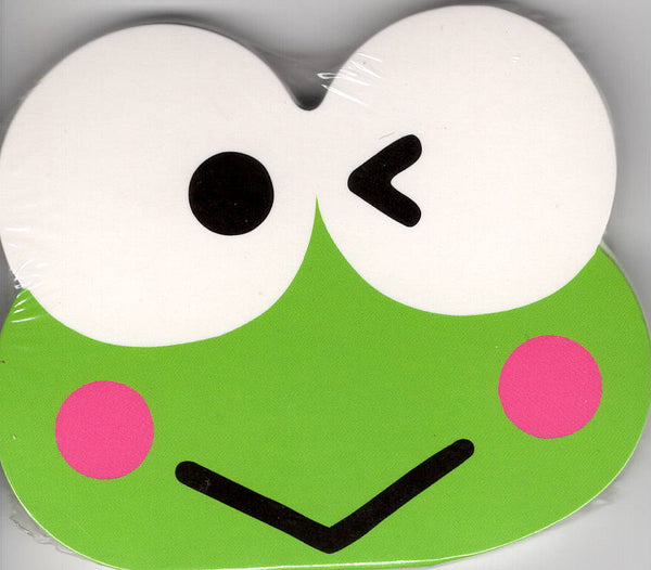 Sanrio 2009 Vintage Keroppi Rare Die Cut Memo Pad