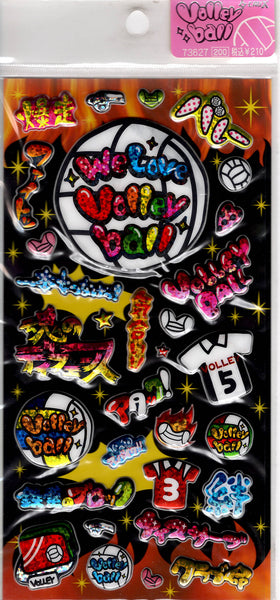 Crux Vintage Volleyball Rare Puffy Sticker Sheet