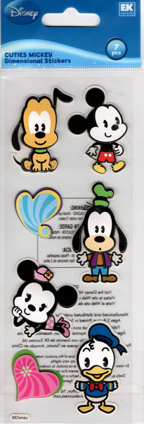 Disney Mickey Mouse & Friends Deadstock 3D Sticker Sheet