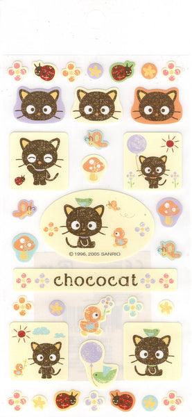 Sanrio 2005 Vintage Chococat Rare Sticker Sheet