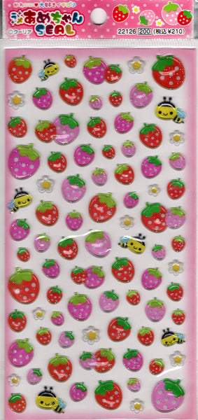 Q-Lia Vintage Strawberry Rare PVC Sticker Sheet