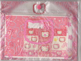 Sanrio 1999 Vintage Hello Kitty Cherry Blossom Rare Vinyl Case Letter Set