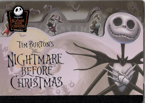 Disney The Nightmare Before Christmas Rare Tabbed Large Memo Pad