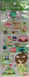 Kamio Vintage May Birthday Rare Puffy 3D Sticker Sheet