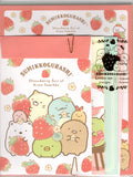 San-x Strawberry Sumikko Gurashi Letter Set