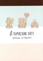 Kumachan Days Mini Memo Pad