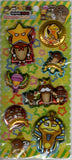 Namepara Vintage Osawari Tantei Nameko Saibai Kit Rare Shaker 3D Sticker Sheet