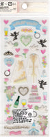 Kamio Vintage Happy Wedding Rare PVC Sticker Sheet