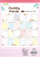 Capybara Chubby Friends Loose Leaf Letter Pad