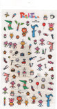 Sun Star 2004 Vintage Popets Town Rare Sticker Sheet